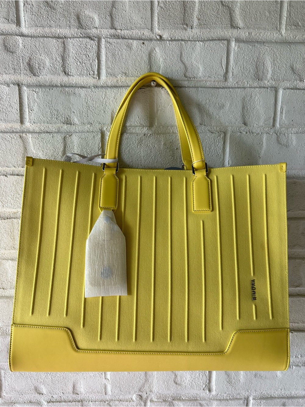 RIMOWA leather top handle bag new large size